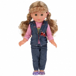 Интерактивная кукла – Анна, 40 см, 100 фраз, песня Волшебный цветок на музыку Чичкова (Карапуз, POLI-08-FX-A-RU (12))